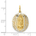 14k Two Tone Gold Our Lady Of Guadalupe Pendant - (A87-292) 14k Two Tone Gold Our Lady Of Guadalupe Pendant - (A87-292)