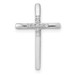 14K White Gold Diamond Accent Cross Chain Slide Pendant - (A97-202) 14K White Gold Diamond Accent Cross Chain Slide Pendant - (A97-202)