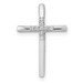 14K White Gold Diamond Accent Cross Chain Slide Pendant - (A97-202) 14K White Gold Diamond Accent Cross Chain Slide Pendant - (A97-202)