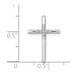 14K White Gold Diamond Accent Cross Chain Slide Pendant - (A97-202) 14K White Gold Diamond Accent Cross Chain Slide Pendant - (A97-202)