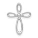 14K White Gold and Diamond Cross Pendant Slide Pendant 1/20-Carat - (A97-218) 14K White Gold and Diamond Cross Pendant Slide Pendant 1/20-Carat - (A97-218)