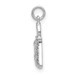 14K White Gold Diamond Accent Purse Charm - (A97-272) 14K White Gold Diamond Accent Purse Charm - (A97-272)