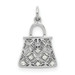 14K White Gold Diamond Accent Purse Charm - (A97-272) 14K White Gold Diamond Accent Purse Charm - (A97-272)