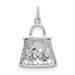 14K White Gold Diamond Accent Purse Charm - (A97-272) 14K White Gold Diamond Accent Purse Charm - (A97-272)
