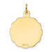 14K Yellow Gold 25th Anniversary Disc Charm - (A98-581)