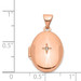 14K Rose Gold 17mm Diamond Locket - (A99-206) 14K Rose Gold 17mm Diamond Locket - (A99-206)