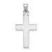14K White Gold Cross Pendant 29mm length - (B11-236)