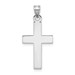 14K White Gold Cross Pendant 29mm length - (B11-236)