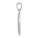 14K White Gold Polished and Satin Miraculous Medal Pendant 11mm width - (B11-237) 14K White Gold Polished and Satin Miraculous Medal Pendant 11mm width - (B11-237)