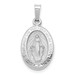 14K White Gold Polished and Satin Miraculous Medal Pendant 11mm width - (B11-237) 14K White Gold Polished and Satin Miraculous Medal Pendant 11mm width - (B11-237)