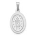 14K White Gold Polished and Satin Miraculous Medal Pendant 11mm width - (B11-237) 14K White Gold Polished and Satin Miraculous Medal Pendant 11mm width - (B11-237)