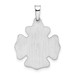 14K White Gold Polished and Satin St. Florian Badge Pendant 16mm width - (B11-290) 14K White Gold Polished and Satin St. Florian Badge Pendant 16mm width - (B11-290)