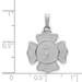14K White Gold Polished and Satin St. Florian Badge Pendant 16mm width - (B11-290) 14K White Gold Polished and Satin St. Florian Badge Pendant 16mm width - (B11-290)