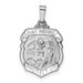 14K White Gold Polished and Satin St. Michael Medal Pendant 15mm width - (B11-351) 14K White Gold Polished and Satin St. Michael Medal Pendant 15mm width - (B11-351)