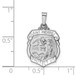 14K White Gold Polished and Satin St. Michael Medal Pendant 15mm width - (B11-351) 14K White Gold Polished and Satin St. Michael Medal Pendant 15mm width - (B11-351)