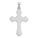 14K White Gold Budded Cross Charm - (B11-416) 14K White Gold Budded Cross Charm - (B11-416)