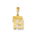 14k Yellow Gold Small Diamond-cut Number 19 Charm - (B13-719) 14k Yellow Gold Small Diamond-cut Number 19 Charm - (B13-719)