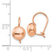14K Rose Gold Polished 8mm Button Kidney Wire Earrings - (B36-884) 14K Rose Gold Polished 8mm Button Kidney Wire Earrings - (B36-884)