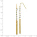 14K Two-tone Gold Bead Tassel Earrings - (B44-501) 14K Two-tone Gold Bead Tassel Earrings - (B44-501)
