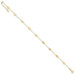 14K Yellow Gold Polished Disc Adjustable Anklet - Length 9'' inches - (C63-988) 14K Yellow Gold Polished Disc Adjustable Anklet - Length 9'' inches - (C63-988)