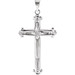 14K White Gold 25x16mm Cross Pendant - (B15-111) 14K White Gold 25x16mm Cross Pendant - (B15-111)