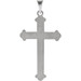 14K White Gold 25x16mm Cross Pendant - (B15-111) 14K White Gold 25x16mm Cross Pendant - (B15-111)