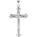 14K White Gold 25x16mm Cross Pendant - (B15-111) 14K White Gold 25x16mm Cross Pendant - (B15-111)