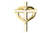14K Yellow Gold Youth Cross with Heart Pendant - (B16-380) 14K Yellow Gold Youth Cross with Heart Pendant - (B16-380)