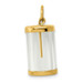 14K Yellow Gold Fillable Capsule Charm - (A82-485) 14K Yellow Gold Fillable Capsule Charm - (A82-485)