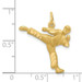 14K Yellow Gold Male Karate Charm - (A82-879) 14K Yellow Gold Male Karate Charm - (A82-879)