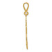 14K Yellow Gold Fleur de Lis Cross Pendant 39mm length - (A83-424) 14K Yellow Gold Fleur de Lis Cross Pendant 39mm length - (A83-424)
