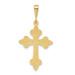14K Yellow Gold Fleur de Lis Cross Pendant 39mm length - (A83-424) 14K Yellow Gold Fleur de Lis Cross Pendant 39mm length - (A83-424)