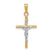 14K Two-tone Gold INRI Crucifix Pendant 28mm length - (A83-591) 14K Two-tone Gold INRI Crucifix Pendant 28mm length - (A83-591)