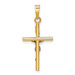 14K Two-tone Gold INRI Crucifix Pendant 28mm length - (A83-591) 14K Two-tone Gold INRI Crucifix Pendant 28mm length - (A83-591)