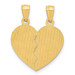 14K Yellow Gold Best Friends Heart Break Apart Pendants - (A83-657)