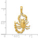 14K Yellow Gold Scorpion Pendant - (A84-280)