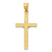 14K Yellow Gold Crucifix Pendant 34mm length - (A84-651)