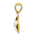 14K Yellow Gold Enameled Soccer Ball Pendant - (A84-712)