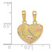 Mom Daughter Heart - 14K Two-tone Gold - Mommy Me Breakable Heart Double Pendants - (A84-779) Mom Daughter Heart - 14K Two-tone Gold - Mommy Me Breakable Heart Double Pendants - (A84-779)