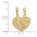 Mom Daughter Heart - 14K Two-tone Gold - Mommy Me Breakable Heart Double Pendants - (A84-779) Mom Daughter Heart - 14K Two-tone Gold - Mommy Me Breakable Heart Double Pendants - (A84-779)