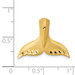 14K Yellow Gold Diamond-cut Whale Tail Slide - (A85-166) 14K Yellow Gold Diamond-cut Whale Tail Slide - (A85-166)