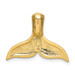 14K Yellow Gold Diamond-cut Whale Tail Slide - (A85-166) 14K Yellow Gold Diamond-cut Whale Tail Slide - (A85-166)