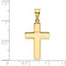 14K Yellow Gold Hollow Cross Pendant 26mm length - (A85-406) 14K Yellow Gold Hollow Cross Pendant 26mm length - (A85-406)
