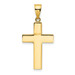 14K Yellow Gold Hollow Cross Pendant 26mm length - (A85-406) 14K Yellow Gold Hollow Cross Pendant 26mm length - (A85-406)