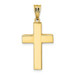 14K Yellow Gold Hollow Cross Pendant 26mm length - (A85-406) 14K Yellow Gold Hollow Cross Pendant 26mm length - (A85-406)