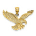 14K Yellow Gold Polished & Textured Eagle Pendant - (A85-459) 14K Yellow Gold Polished & Textured Eagle Pendant - (A85-459)