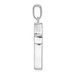 14K White Gold Polished Hollow Cross Pendant 25mm length - (A85-517) 14K White Gold Polished Hollow Cross Pendant 25mm length - (A85-517)