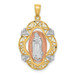 14K Yellow Gold Yellow and Rose Gold Two-tone Polished Guadalupe Medal Pendant - (A85-820) 14K Yellow Gold Yellow and Rose Gold Two-tone Polished Guadalupe Medal Pendant - (A85-820)
