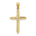 14k Yellow Gold Polished Braided Cross Pendant - (A85-919) 14k Yellow Gold Polished Braided Cross Pendant - (A85-919)