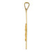 14K Yellow Gold Polished Satin and Diamond-cut Crucifix Pendant 40.5mm length - (A85-921) 14K Yellow Gold Polished Satin and Diamond-cut Crucifix Pendant 40.5mm length - (A85-921)
